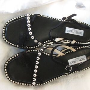 Jimmy Choo Desi Flat Sandals - Size 39